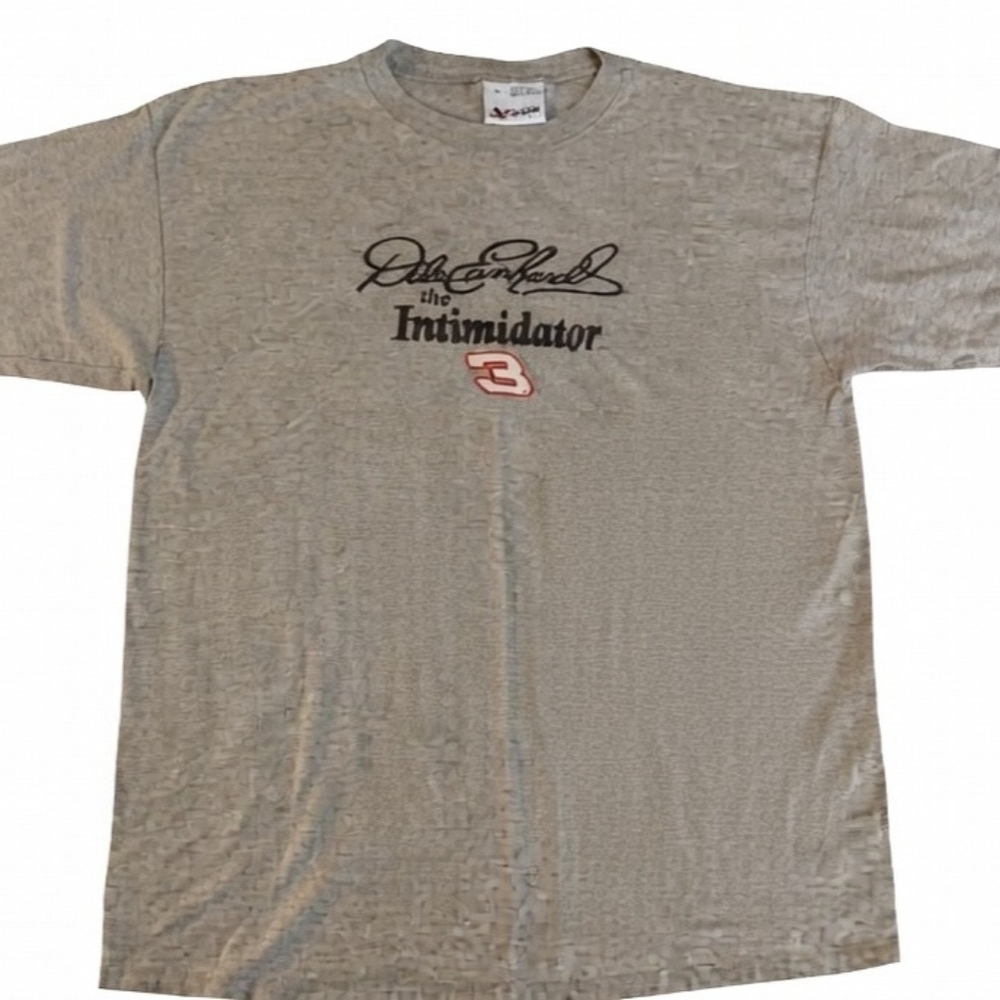 Vintage Chase Authentics Dale Earnhardt The Intimidator Single Stitch Gray XL
